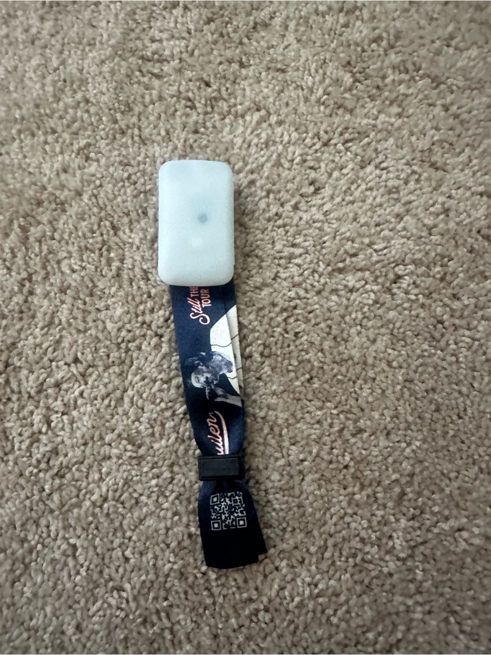 Morgan Wallen Adjustable Navy Blue Event Wristband with Badge Holder. Tour 2026